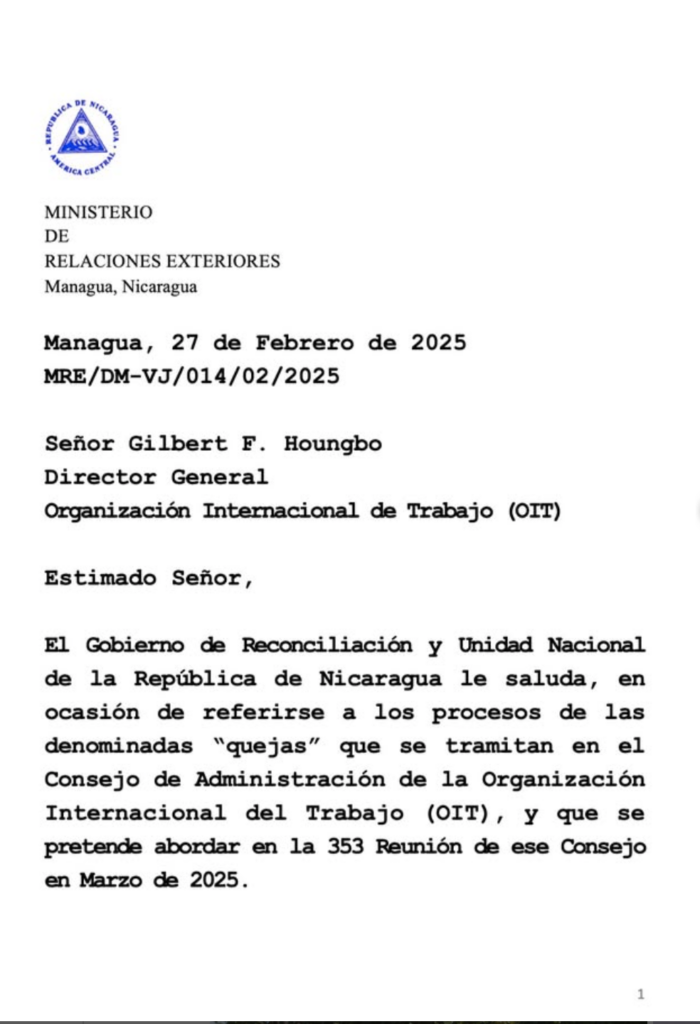 El creciente aislamiento internacional de Nicaragua: Implicaciones tras su salida de organismos internacionales